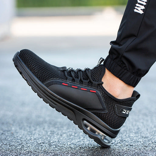 Comfortable Flying Woven Safety Work Shoes