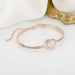 Micro-Inlaid Heart-to-Heart Print Bracelet